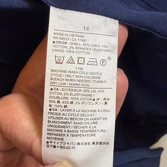 Banana Republic Linen Blend Blue Single Button Blazer - Picture 14 of 15